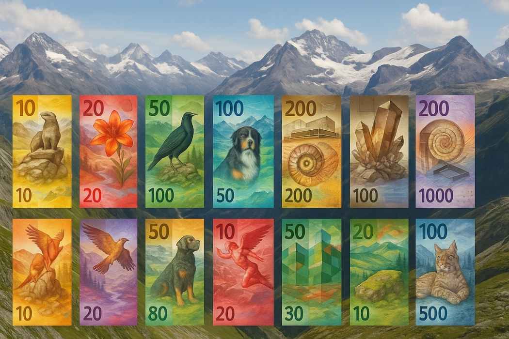 Suiza tendrá nuevas notas de franco suizo: ¡Conoce los diseños!